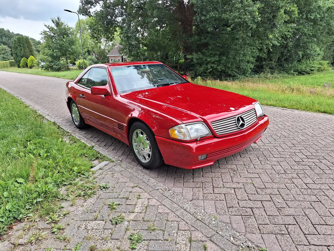 Mercedes-Benz SL 500 (1992) red with beige leather in lovely condition!, foto 3