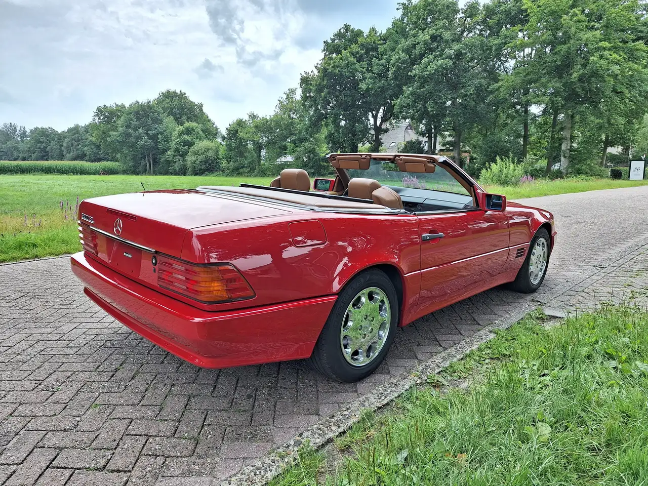 Mercedes-Benz SL 500 (1992) red with beige leather in lovely condition!, foto 5