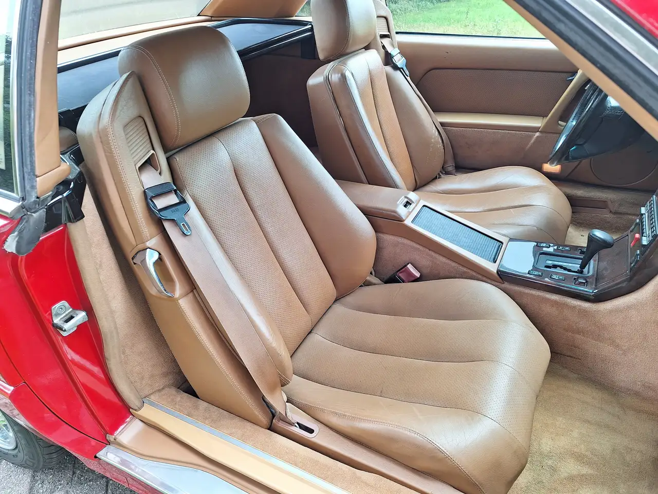 Mercedes-Benz SL 500 (1992) red with beige leather in lovely condition!, foto 10