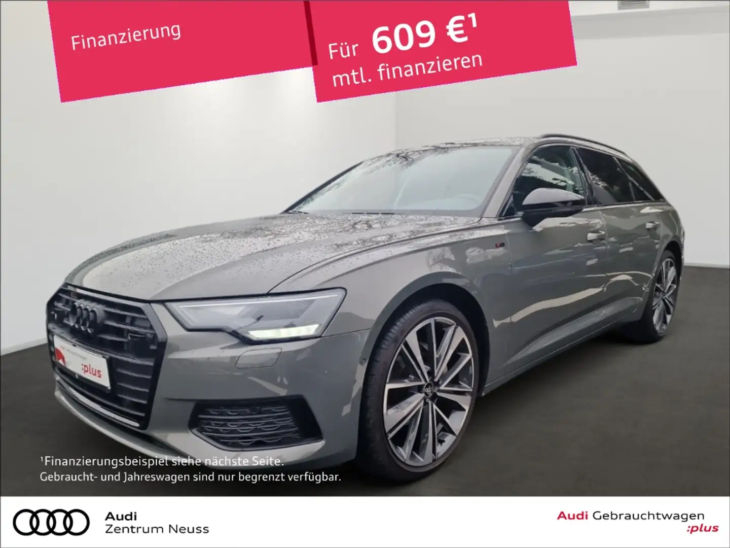 Audi A6 Avant 35 TDI design AHK PANO ACC CARPLAY Grau - 1