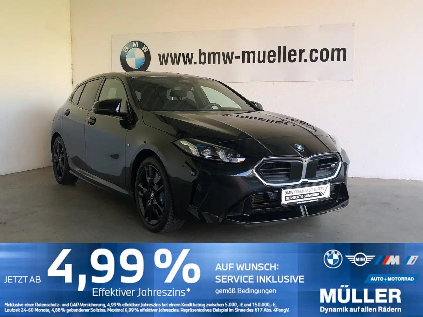 BMW 135 M xDrive HUD/LHZ/LED+/360/hk/MEMO/H-KLAPPE HUD/LHZ Zwart - 1