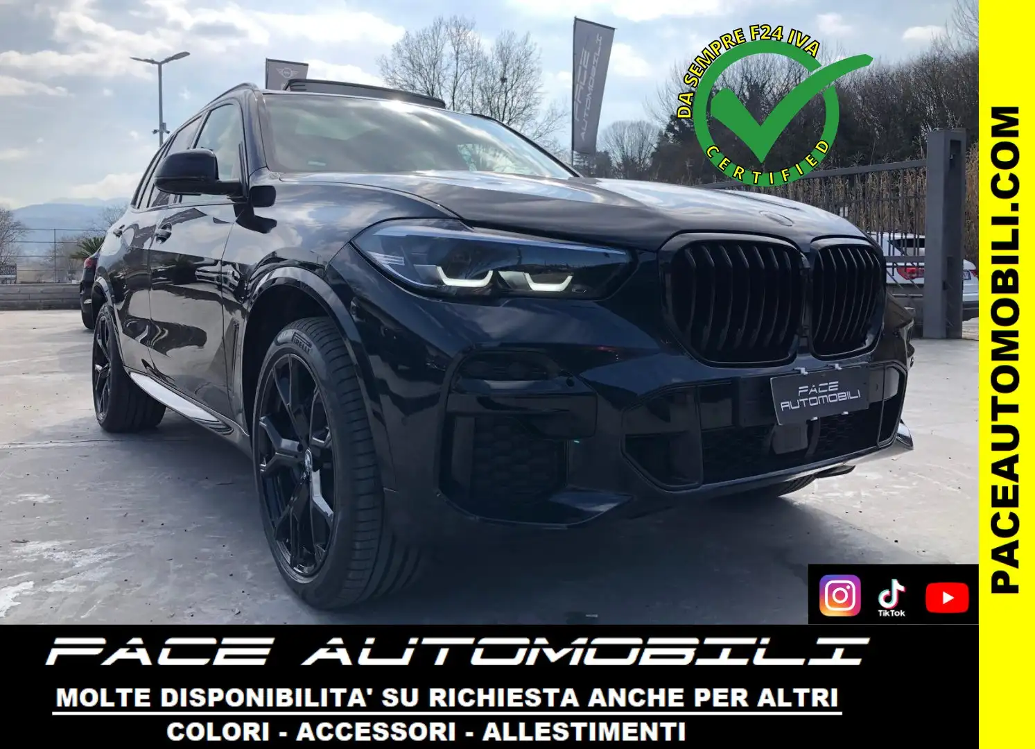BMW X5 21" M SPORT M-SPORT MSPORT TETTO HUD PDC ACC LED Negro - 1