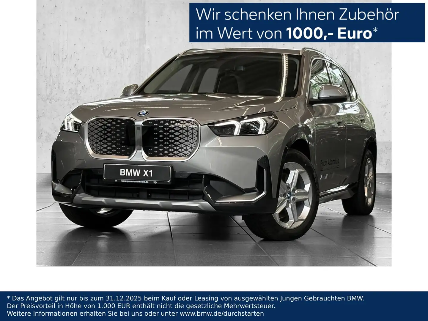 BMW iX1 xDrive30 xLine DA PA Komfortz. Premiumpak. Rück. Grau - 1