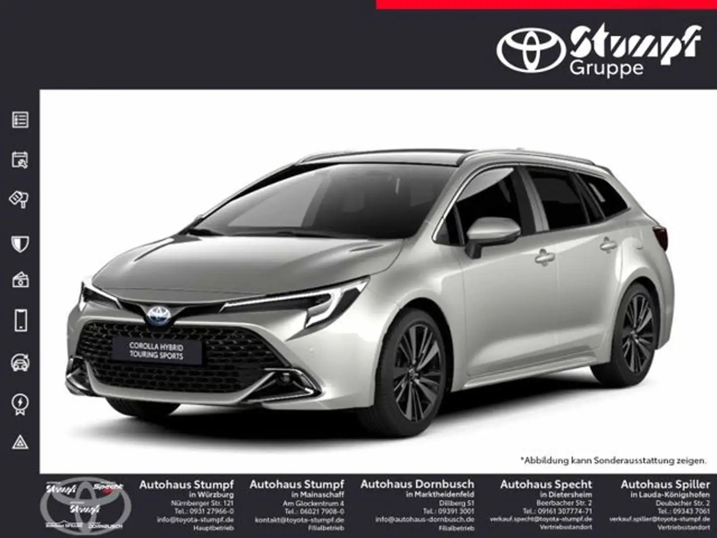 Toyota Corolla Touring Sports 1.8 Hybrid Teamplayer Silber - 1