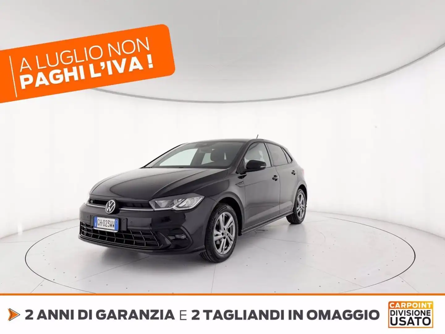 Volkswagen Polo 1.0 tsi r-line 95cv Чорний - 1