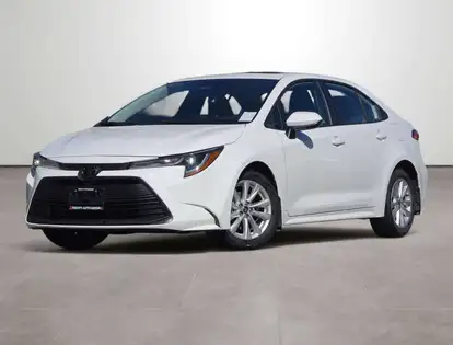 White 2025 Toyota Corolla Sedan Front-Wheel Drive 