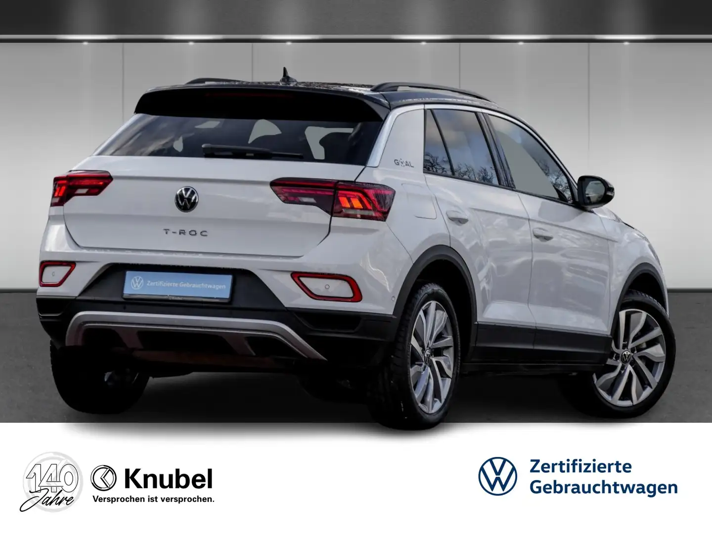 Volkswagen T-Roc GOAL 2.0 TDI DSG LED+ Navi AHK TravelAss. Keyless Weiß - 2