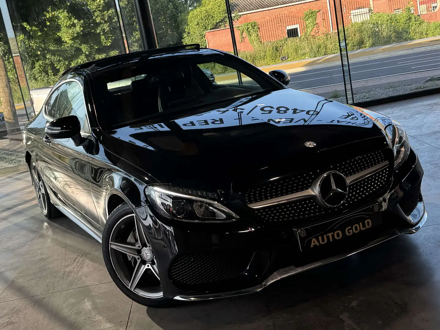 Mercedes-Benz C 180 PACK AMG/TOIT-OUVRANT/FULLOPTIONS/1PROP CARNET Noir - 2