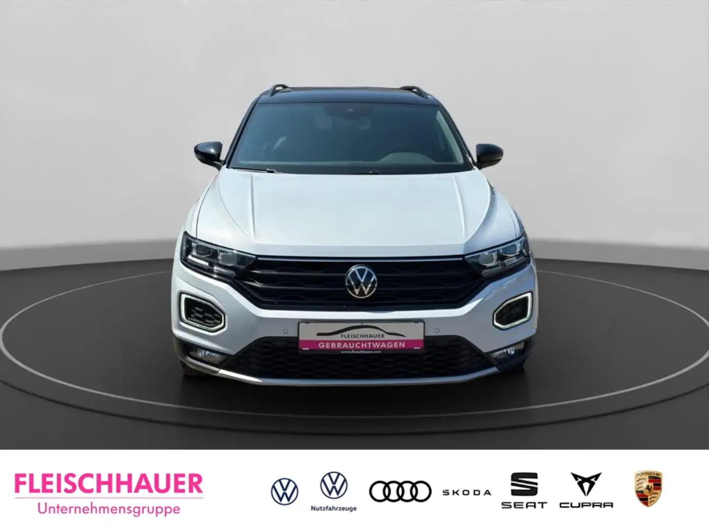 Volkswagen T-Roc 1,5TSI Sport   AHK+Navi+LED+Rear View+CarPlay Weiß - 2