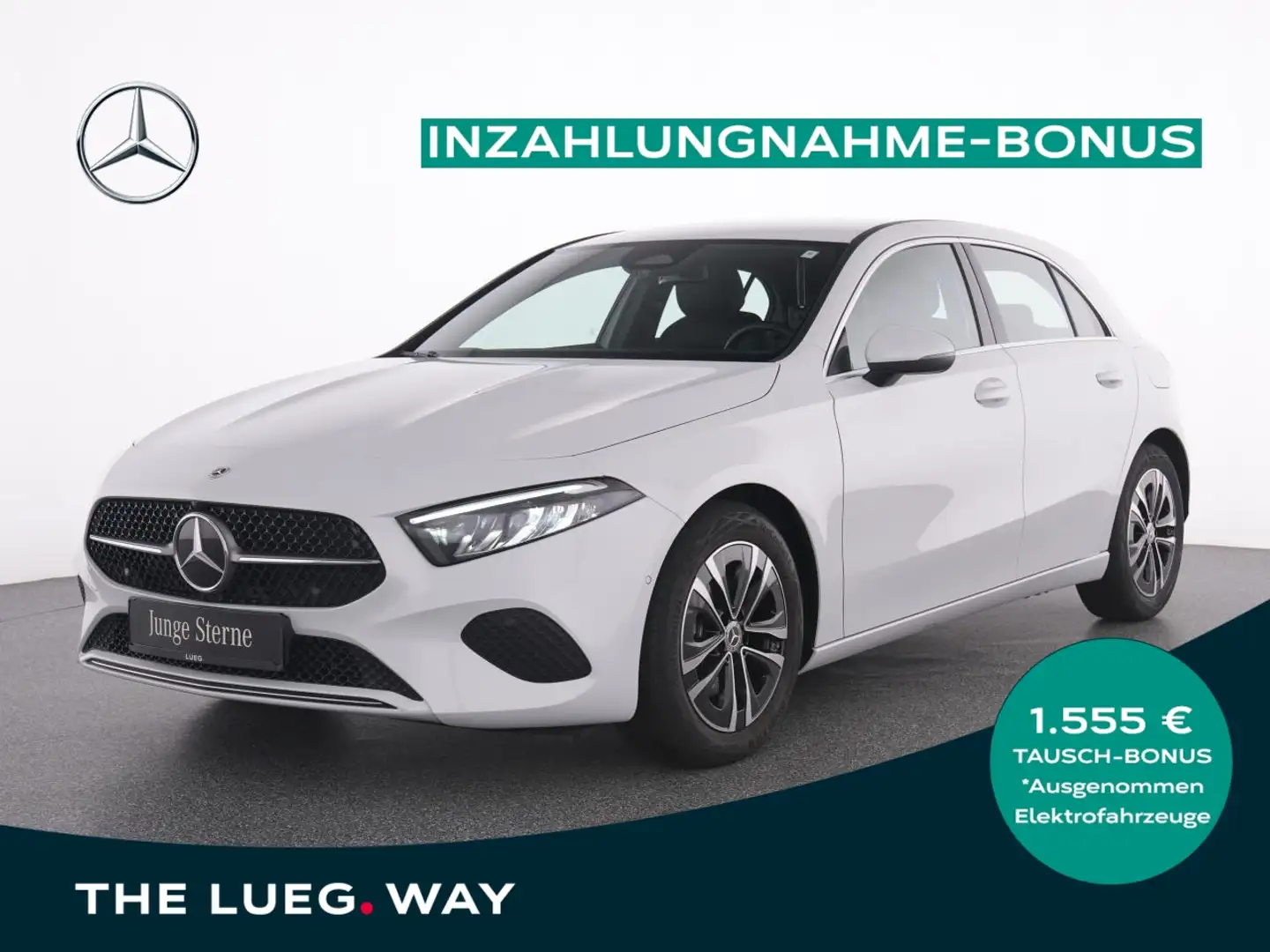 Mercedes-Benz A 200 Progressive+MBUX+AHK+LED-HP+RFK+PTS+SHZ+ Weiß - 1