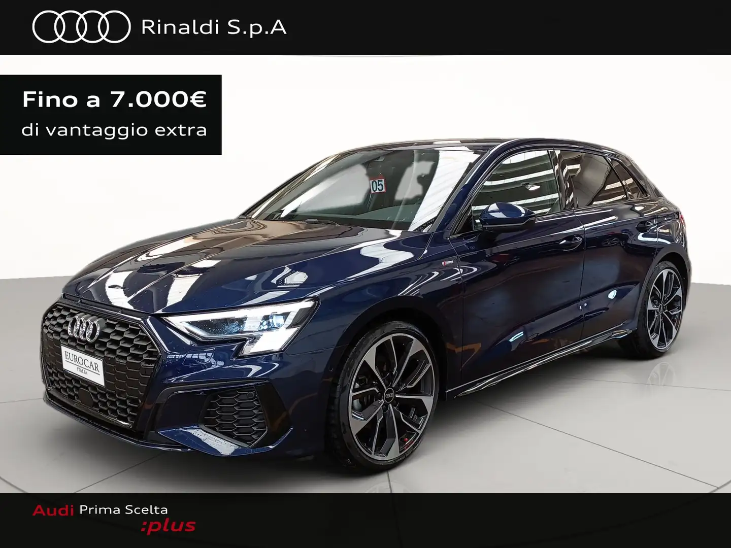 Audi A3 sportback 40 2.0 tdi s line edition quattro s-tron Bleu - 1