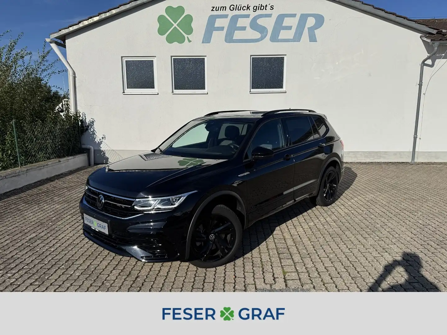 Volkswagen Tiguan Allspace R-Line 2.0 TDI DSG 4M 360° MATRIX PANO Schwarz - 1