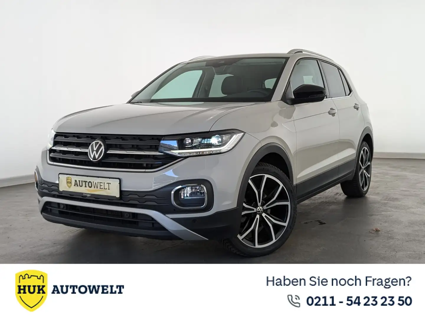 Volkswagen T-Cross T-Cross 1.0 TSI Style OPF (E6d) LED+NAVI+ACC+RFK Grau - 1