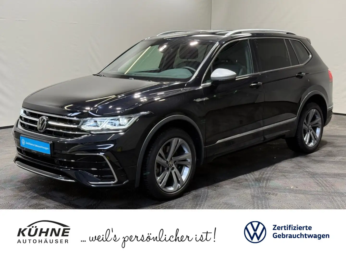 Volkswagen Tiguan Allspace R-Line 2.0 TSI DSG | MATRIX NAVI Zwart - 1