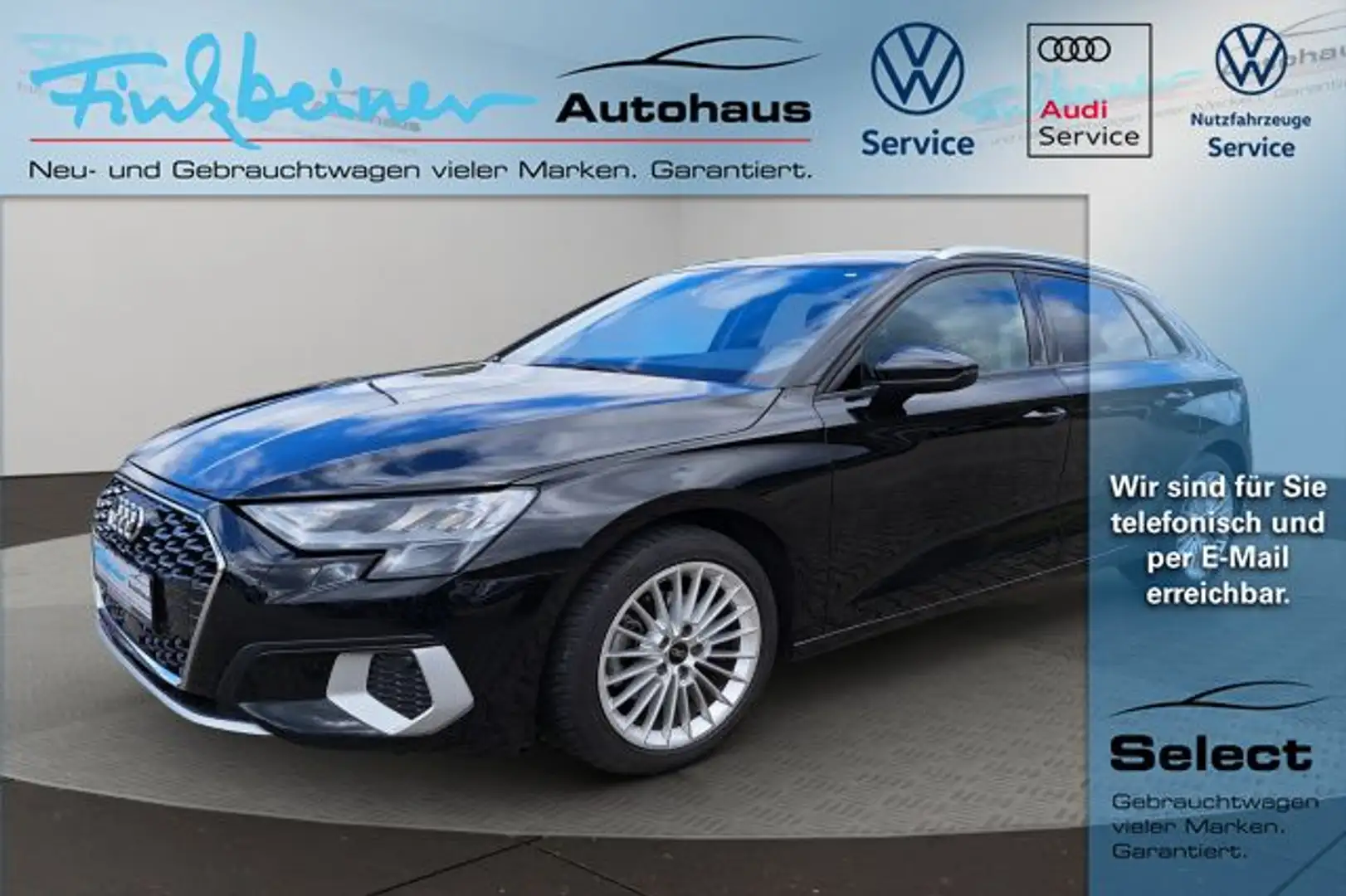 Audi A3 Sportback advanced 35 TDI DPF S-tronic ACC Navi Noir - 1