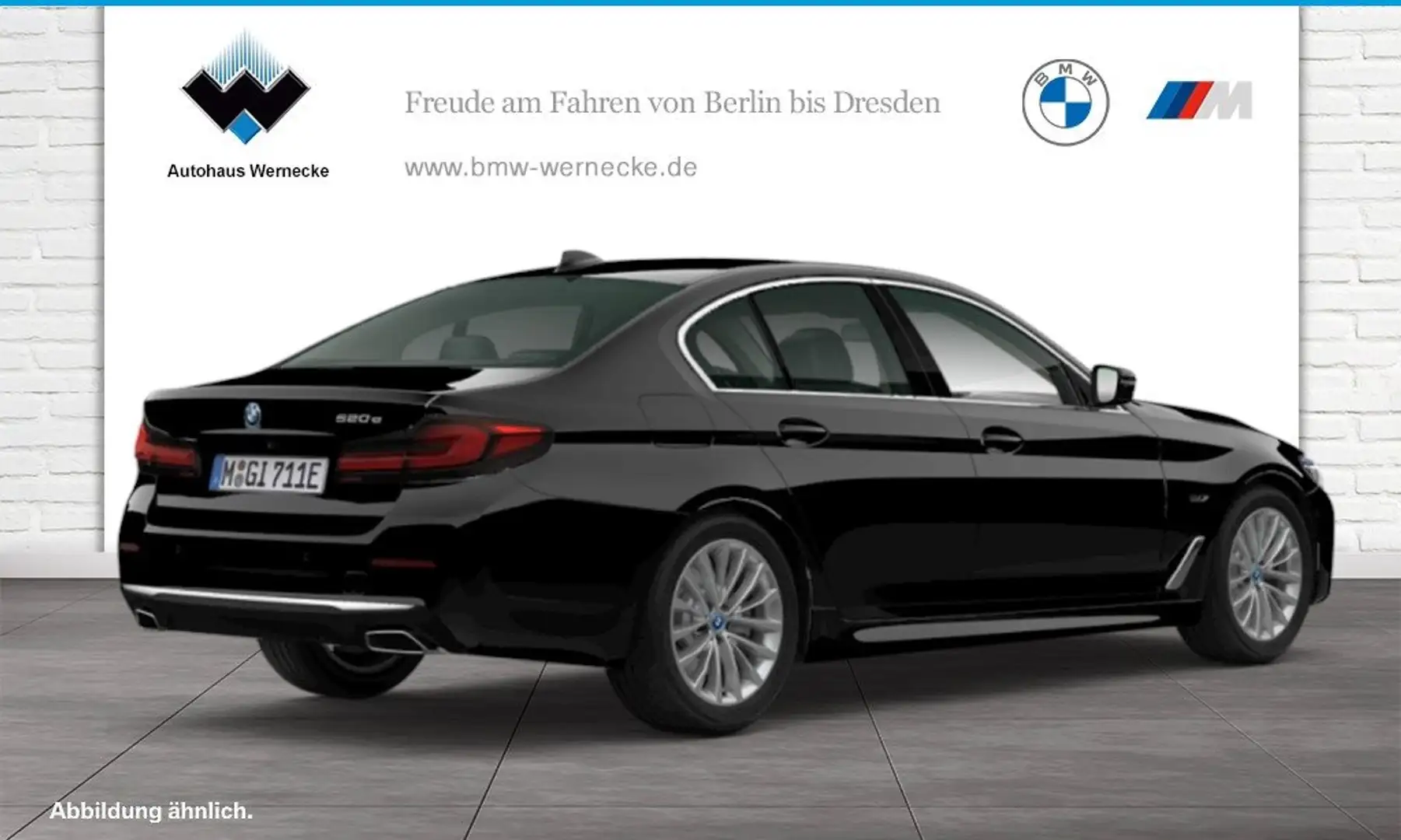 BMW 520 e Limousine Head-Up HiFi DAB WLAN Komfortzg. Noir - 2