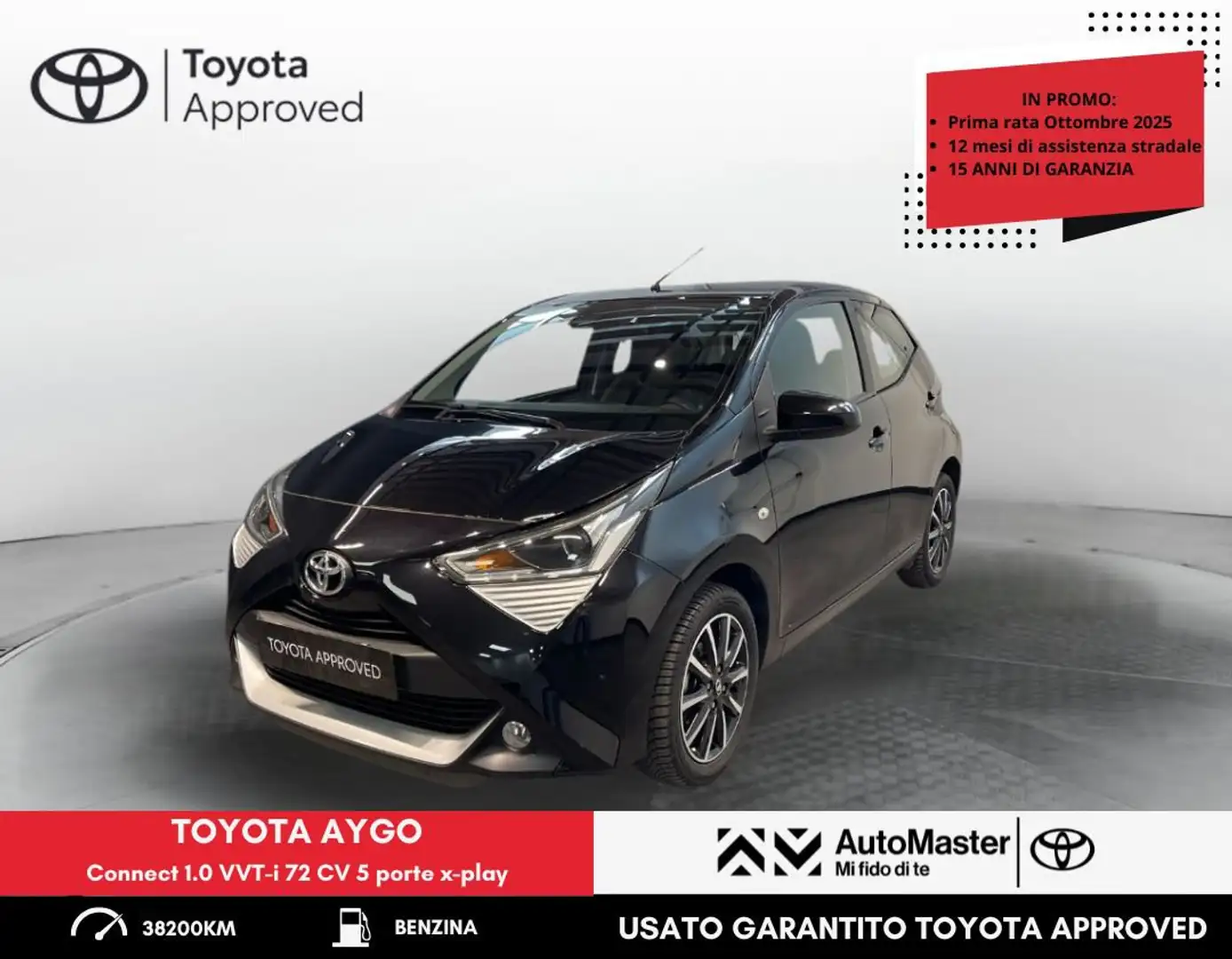 Toyota Aygo Connect 1.0 VVT-i 72 CV 5 porte x-play Negro - 1
