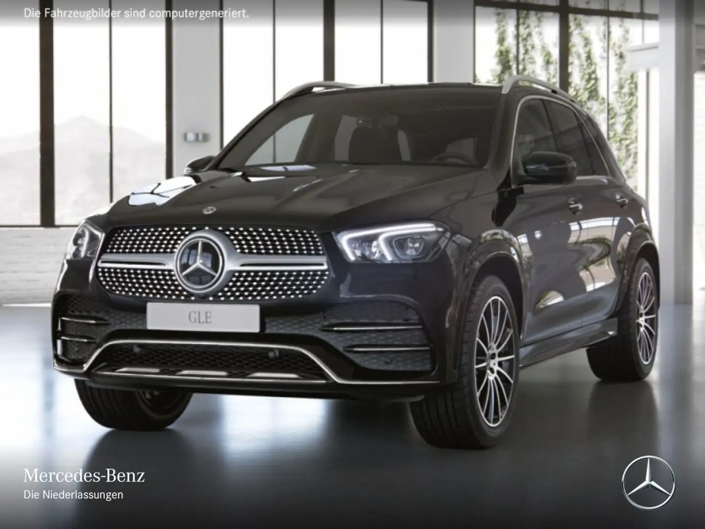 Mercedes-Benz GLE 350 de 4M AMG+PANO+360+LED+FAHRASS+21"+KEYLESS Noir - 2