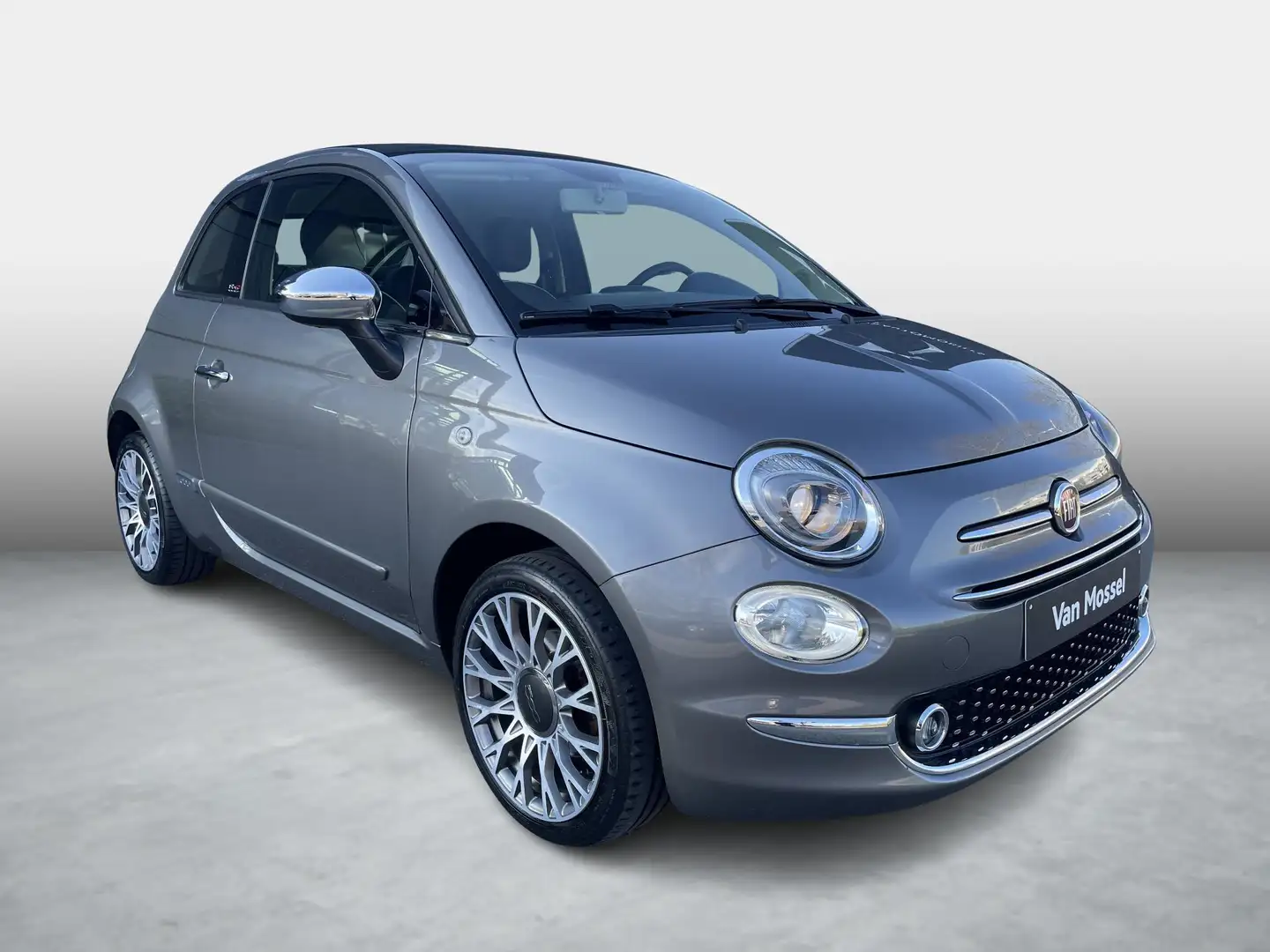 Fiat 500C 1.2 Lounge Gris - 2