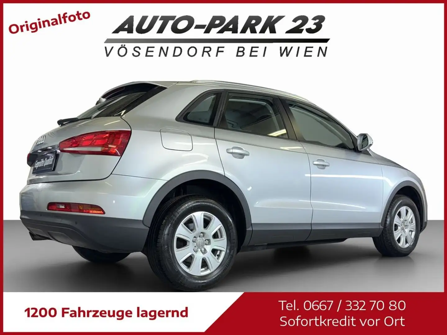 Audi Q3 2,0 TDI**LEDER*NAVI*NEUES-PICKERL 5/2027*MOD2014 Silber - 2