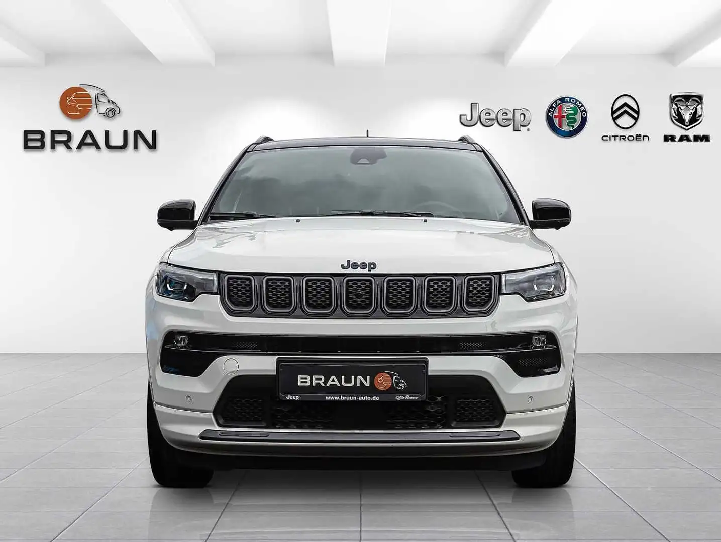 Jeep Compass PHEV 'S' 4Xe Leder/Panorama/Navi Weiß - 2