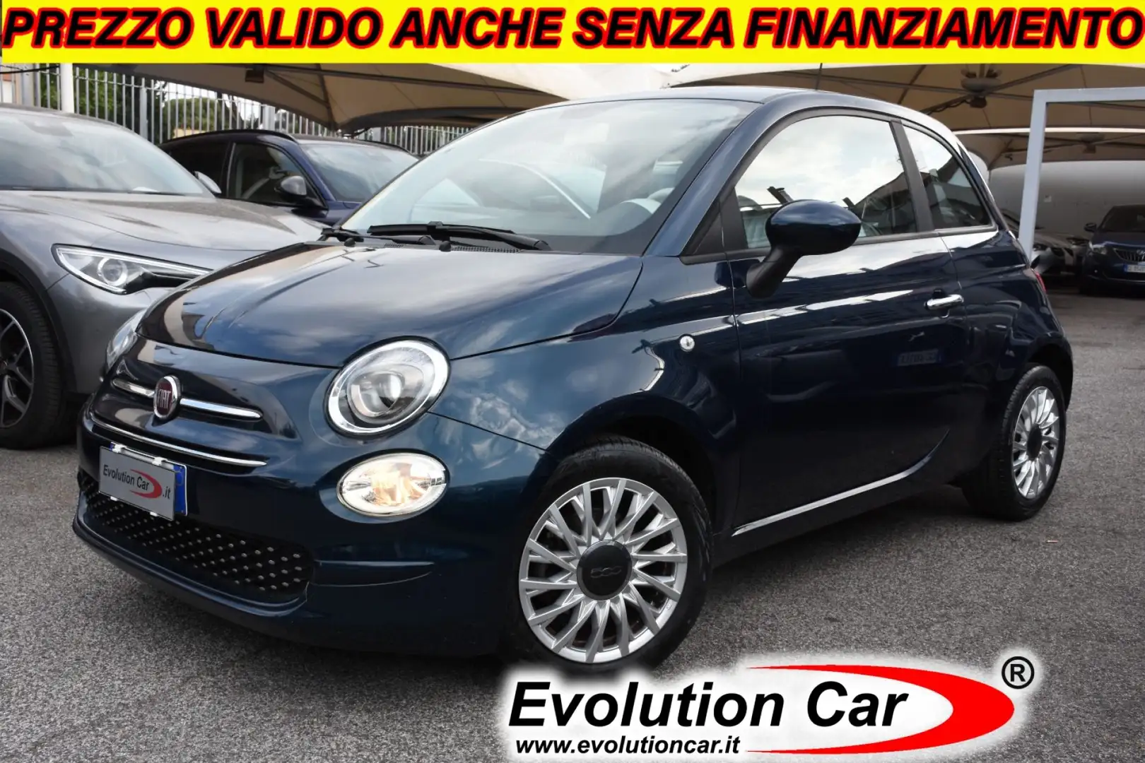 Fiat 500 1.2 Lounge *CARPLAY*CRUISE*RUOTINO* Blu/Azzurro - 1