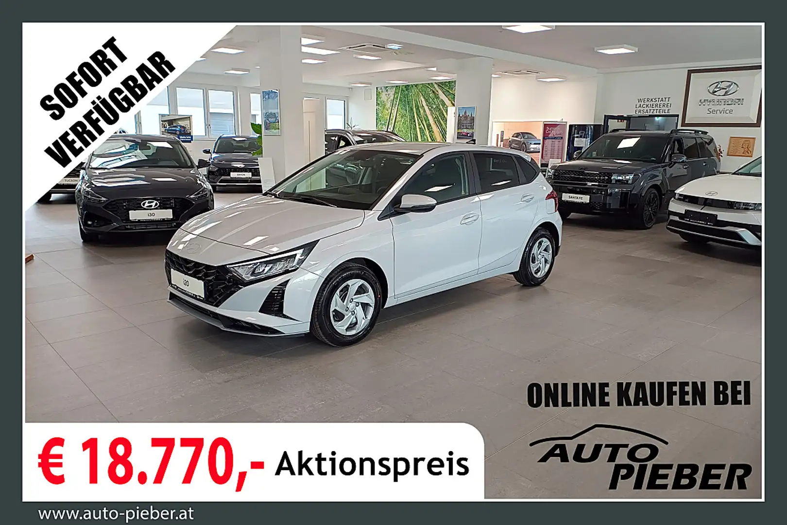 Hyundai i20 1,0 T-GDI GO! *LED*Navi*Klima* Grau - 1