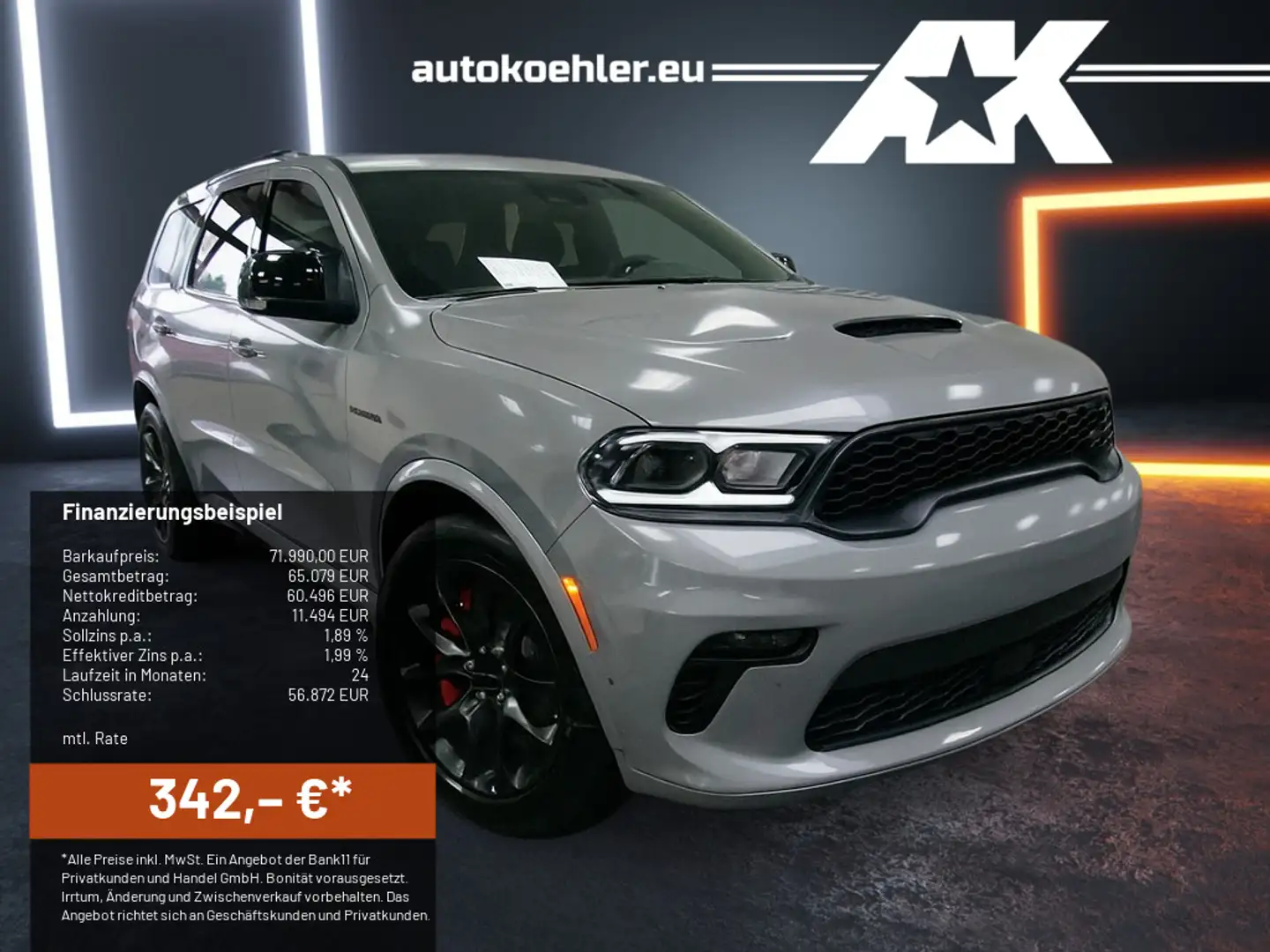 Dodge Durango 5,7 R/T,SRT Package Gris - 1