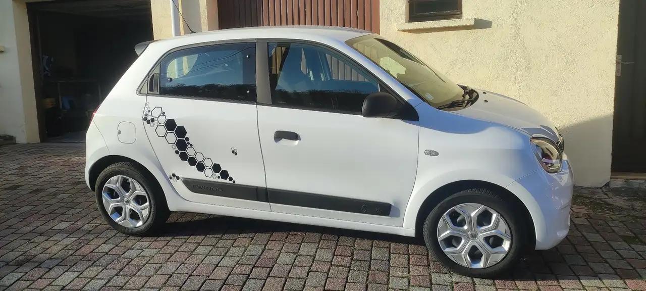 Renault Twingo III SCe 65 cv blanc nacrÃ©