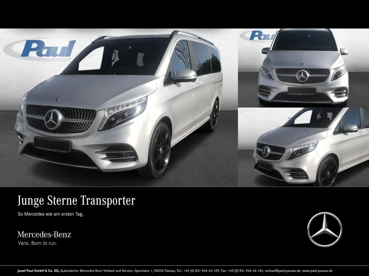 Mercedes-Benz V 300 Edition 4x4 AMG+AHK+LED+Tisch+7-Sitze+Kam Argent - 1