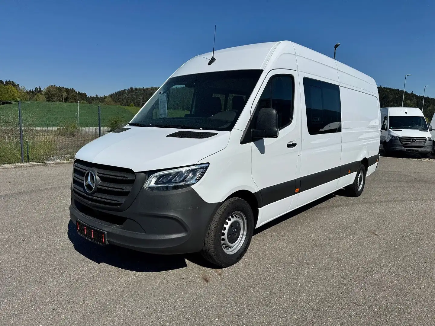 Mercedes-Benz Sprinter 319 CDI V6 Maxi Mixto  AHK 3,5t LED Blanc - 1