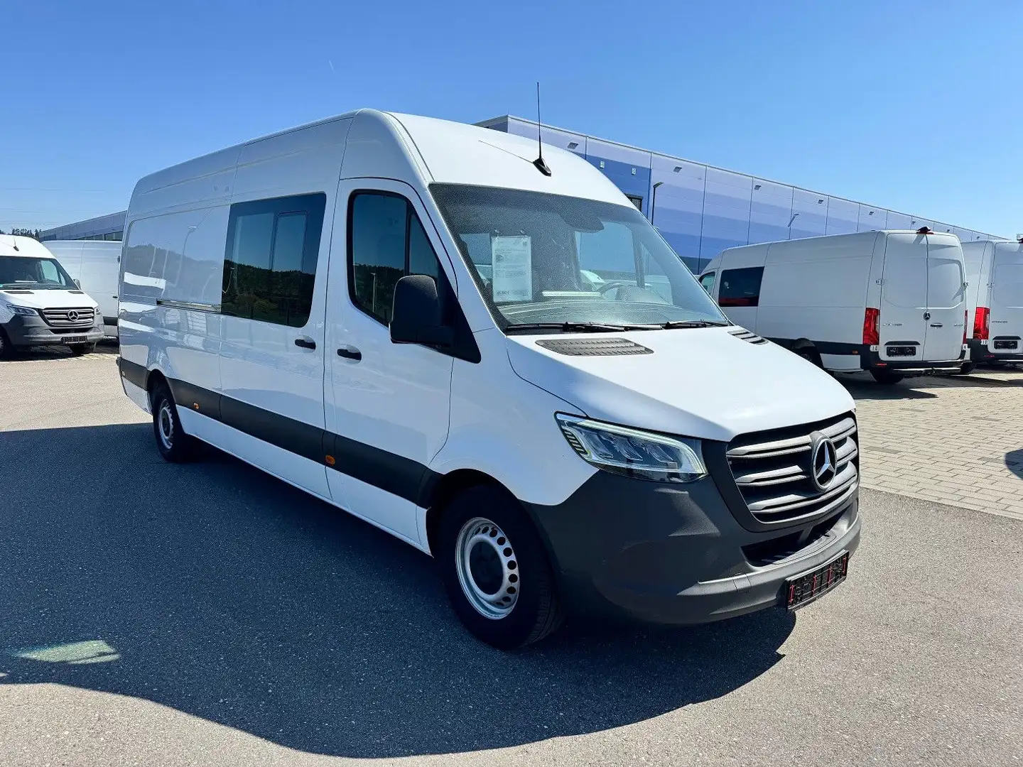 Mercedes-Benz Sprinter 319 CDI V6 Maxi Mixto  AHK 3,5t LED Blanc - 2