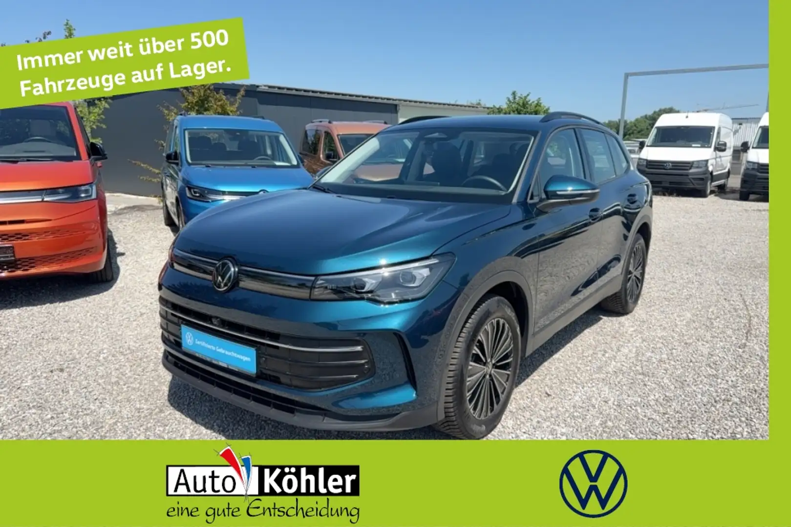 Volkswagen Tiguan der Neue Life TDi Matrix 360 ACC AHK AUT Blau - 1