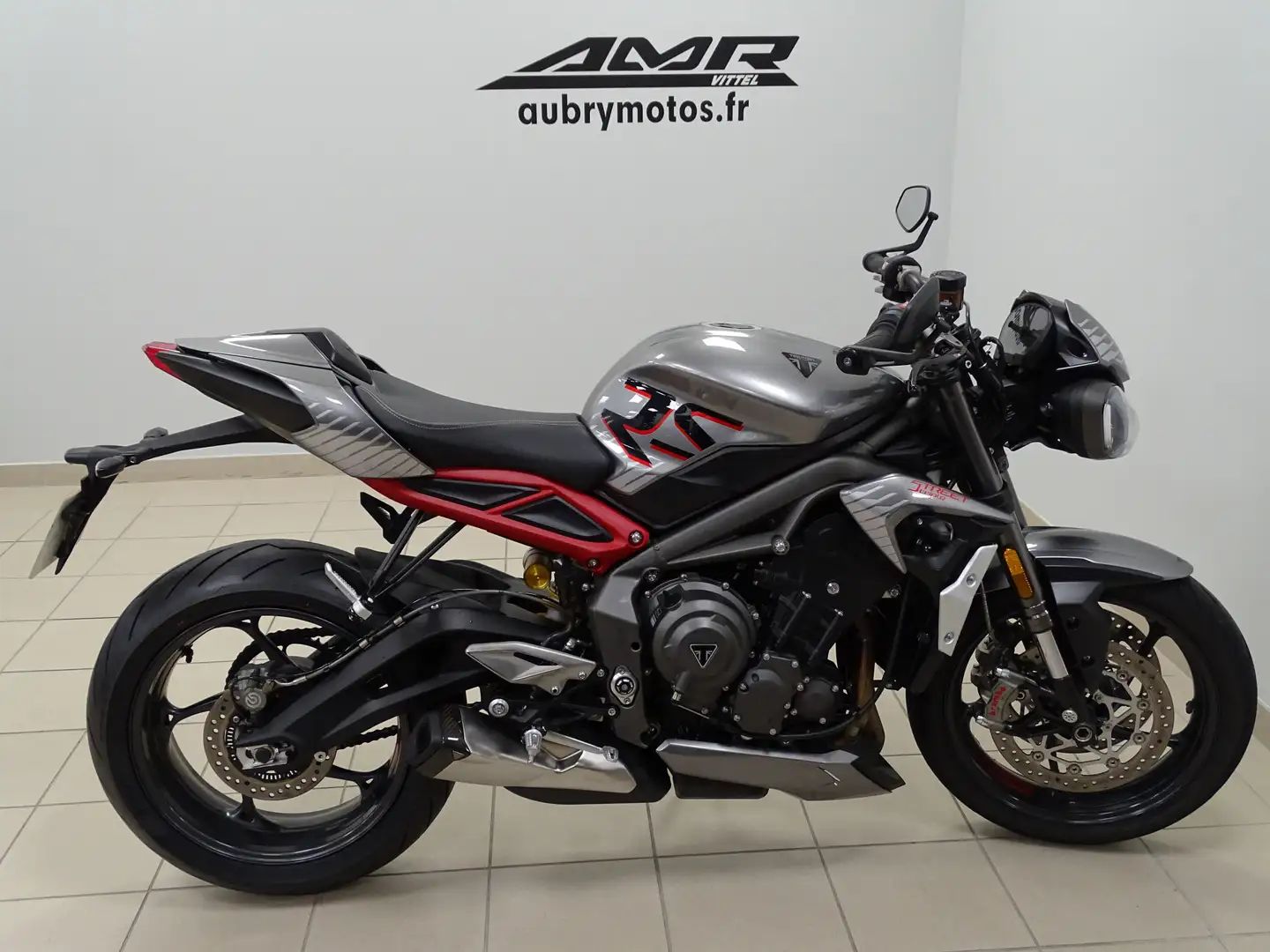 Triumph Street Triple 765 Gris - 2