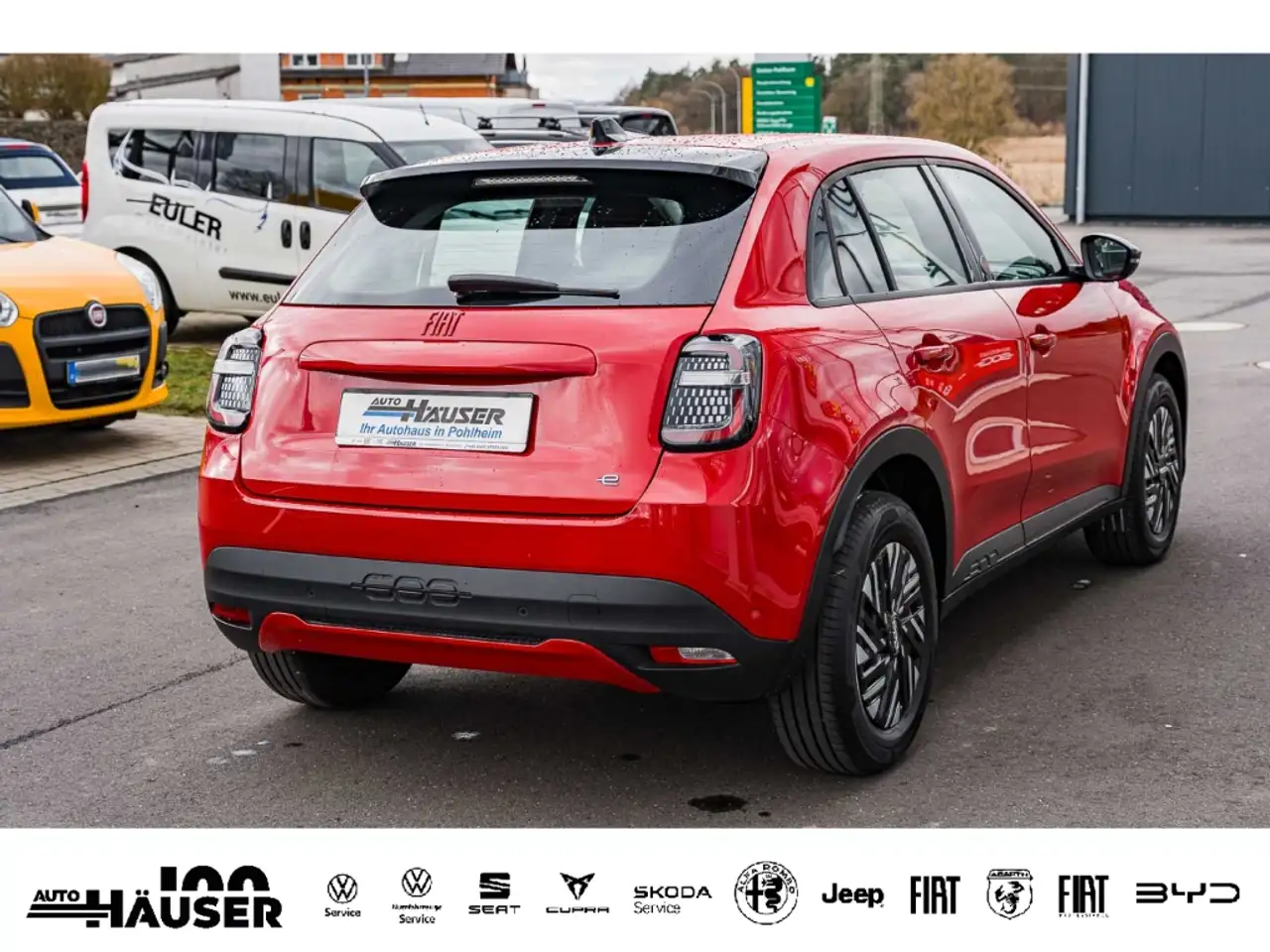 Fiat 600 RED 54 kWh TEMPOMAT LED APPLE ANDROID 5