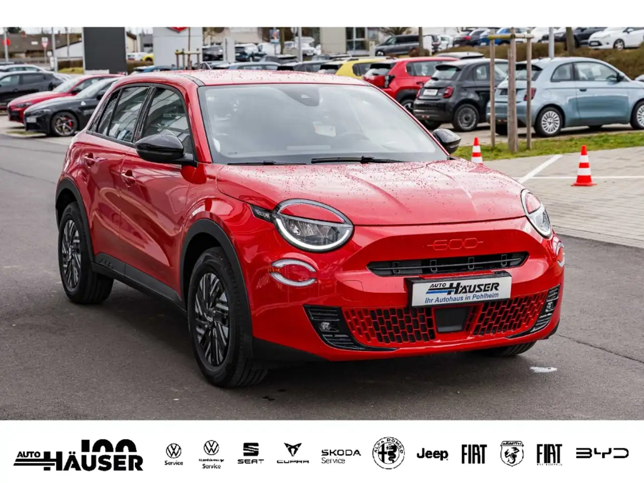 Fiat 600 RED 54 kWh TEMPOMAT LED APPLE ANDROID 6