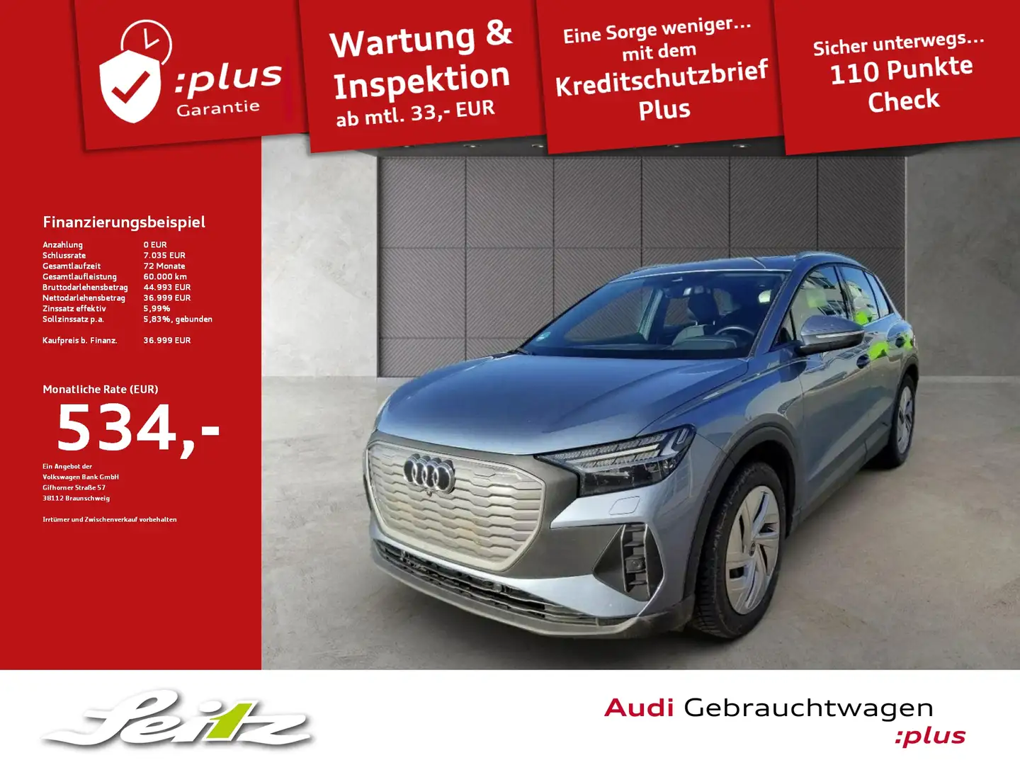Audi Q4 e-tron Q4 45 e-tron quattro *AHK*MATRIX*PANO* Blau - 1