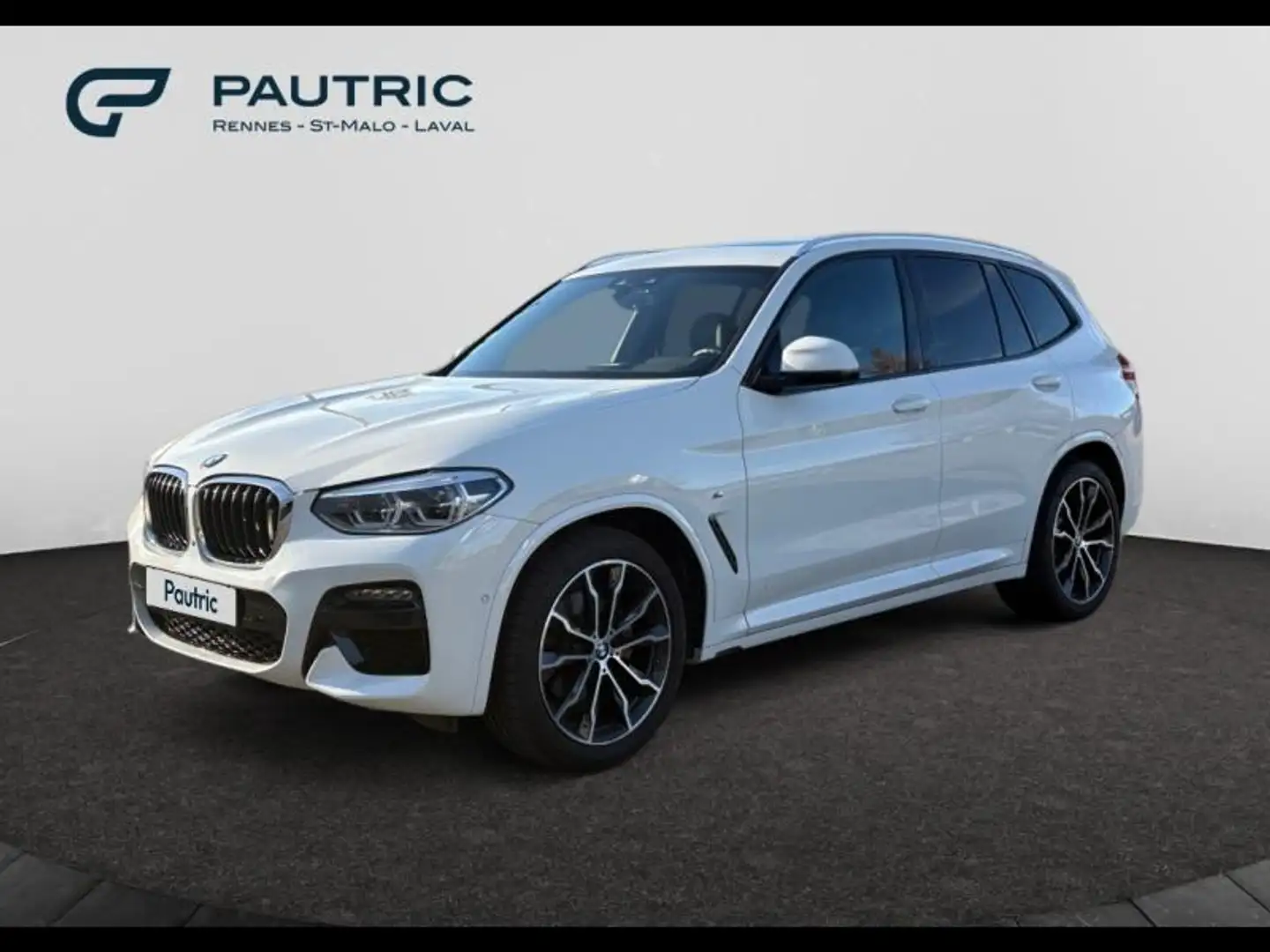 BMW X3 xDrive20d 190ch M Sport Blanc - 1