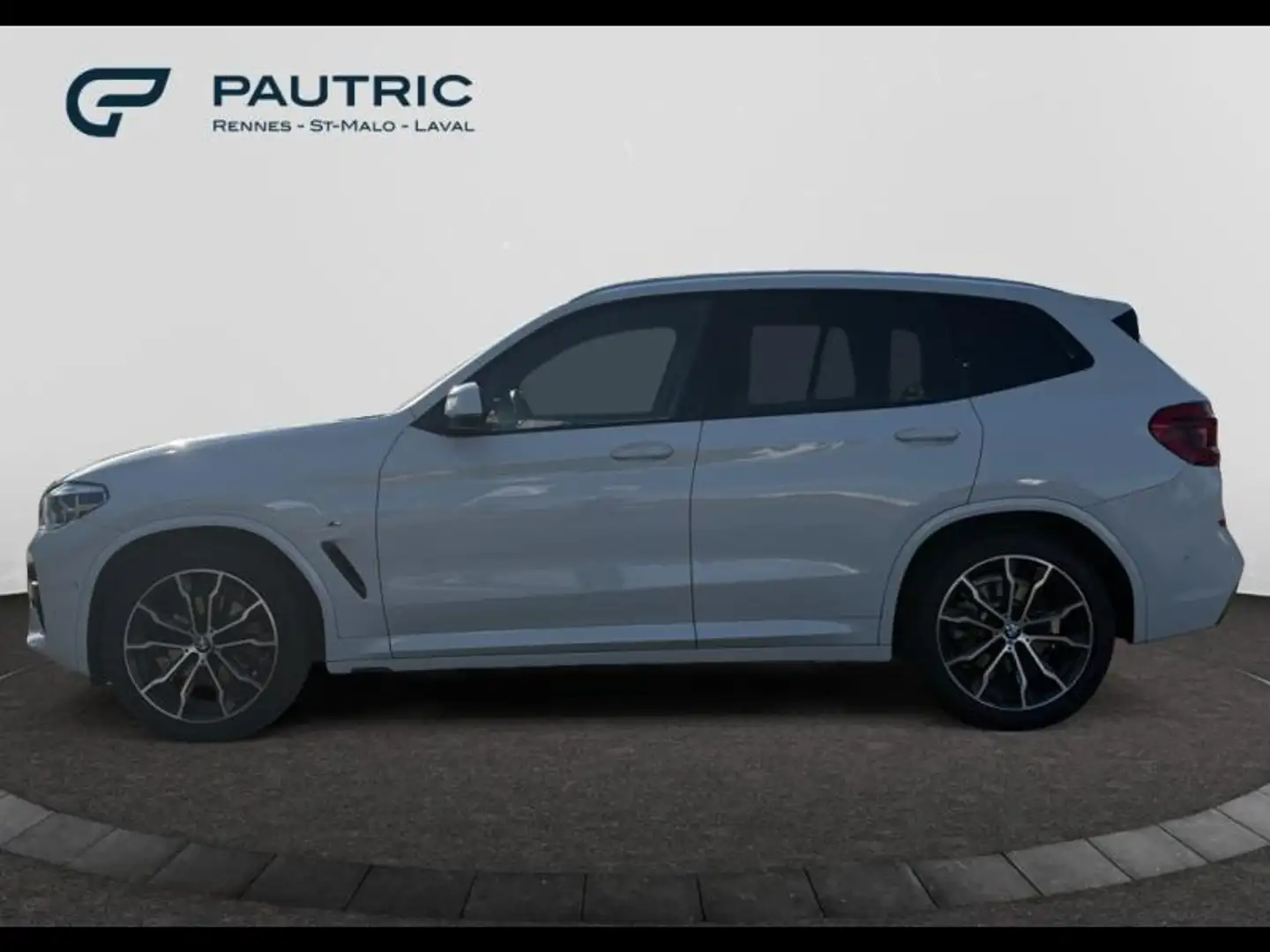 BMW X3 xDrive20d 190ch M Sport Blanc - 2