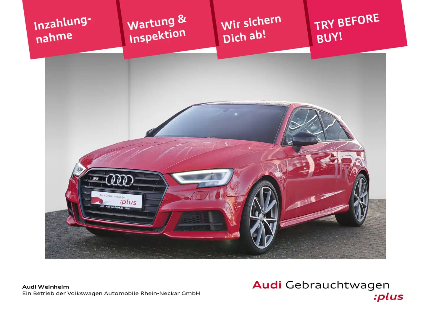 Audi S3 TFSI Black Paket Pano S-tronic LED uvm Rot - 1