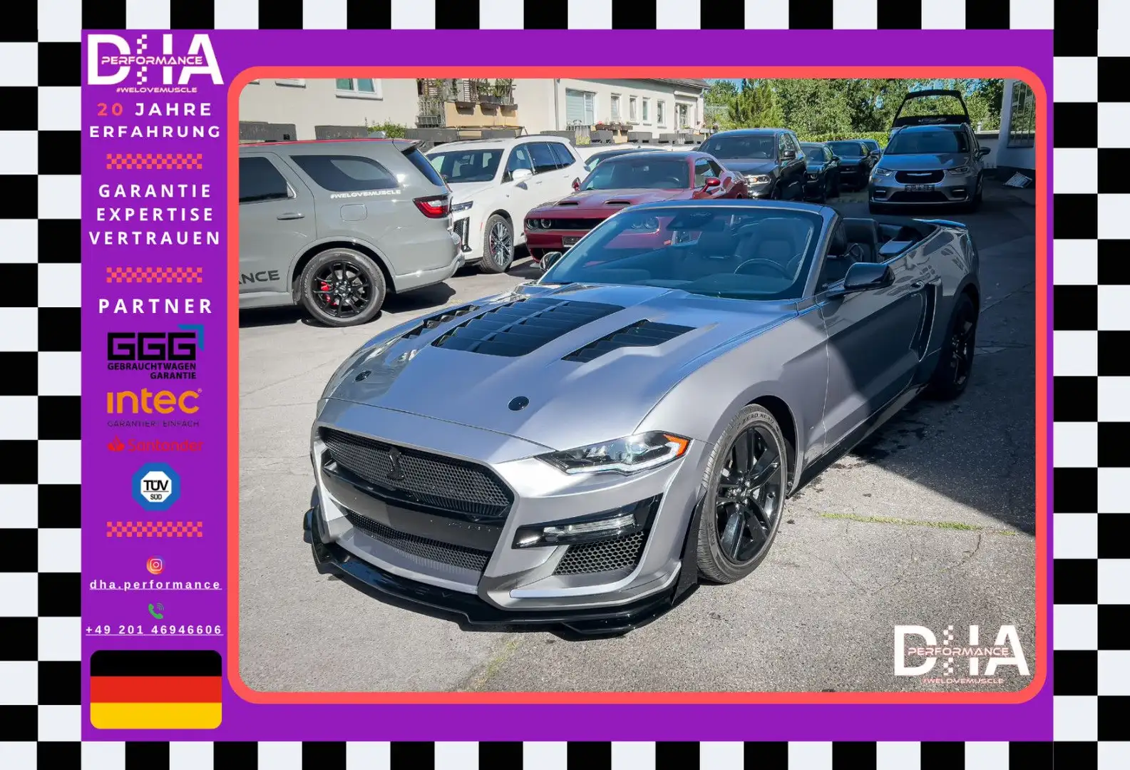 Ford Mustang 5.0 GT V8*LED*PREMIUM*MEMORY*GARANTIE Argent - 1