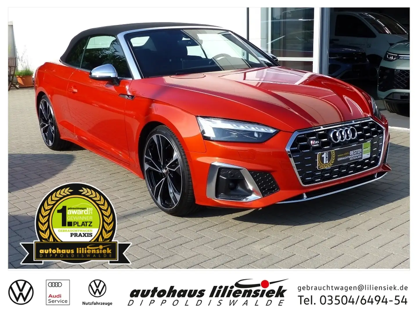 Audi S5 Cabriolet 3.0 TFSI quattro Tiptronic *LED*PDC*B&O Orange - 1