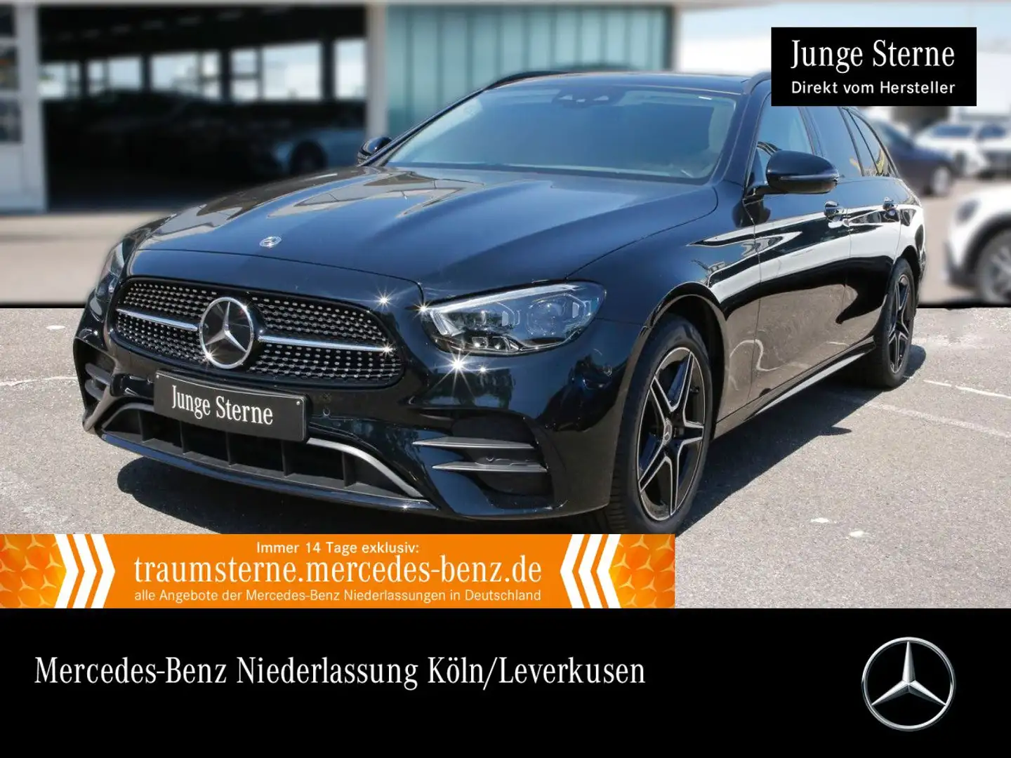 Mercedes-Benz E 300 de T AMG+NIGHT+PANO+MULTIBEAM+FAHRASS+KAMERA Zwart - 1