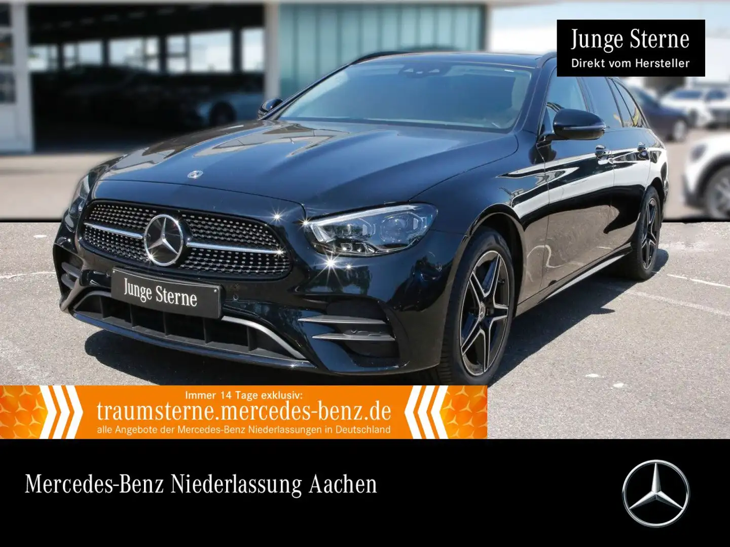 Mercedes-Benz E 300 de T AMG+NIGHT+PANO+MULTIBEAM+FAHRASS+KAMERA Negro - 1