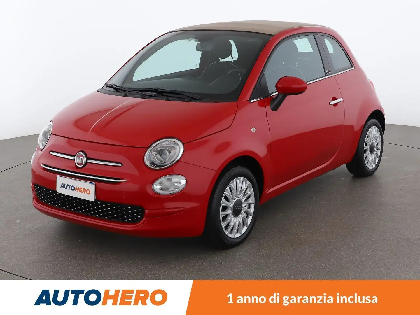 Fiat 500C 1.2 Lounge Rouge - 1