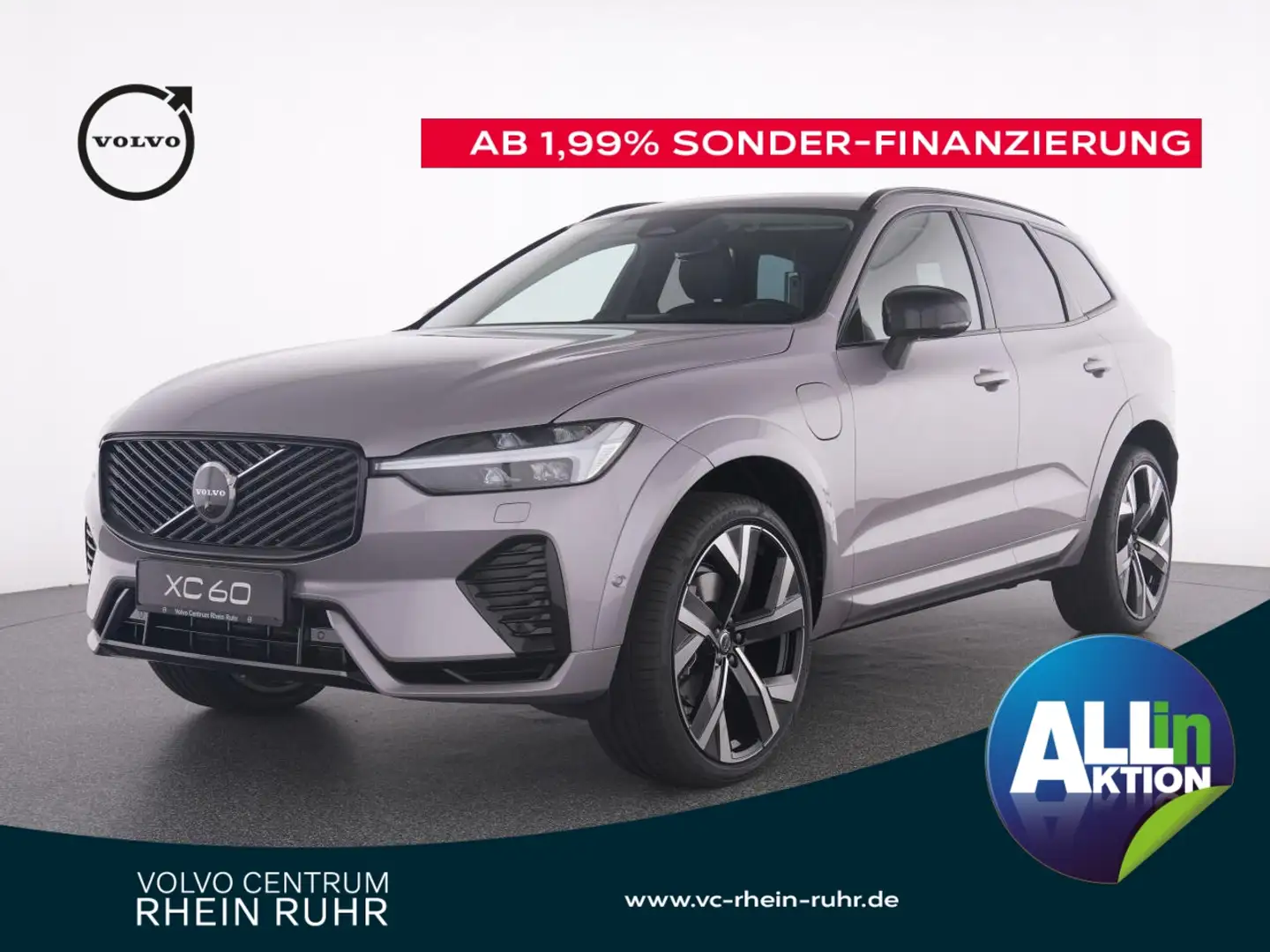 Volvo XC60 T8 AWD Ultra Dark Plug-In (EURO 6e) Argent - 1