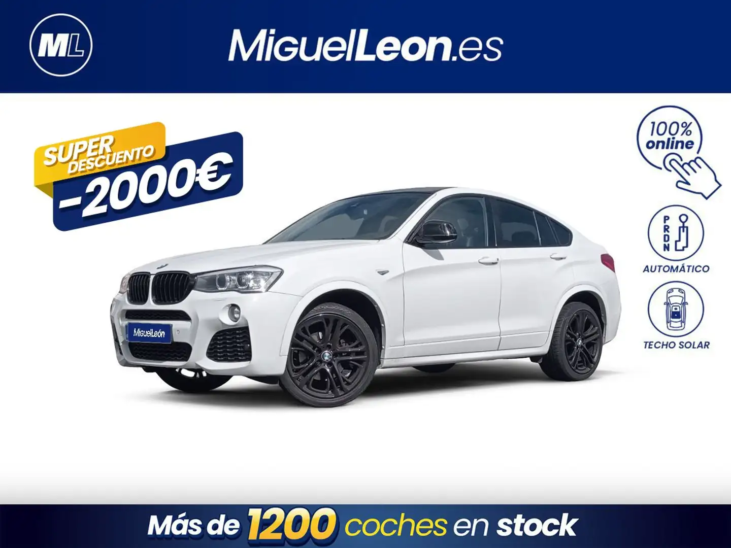 BMW X4 xDrive 20dA Blanc - 1