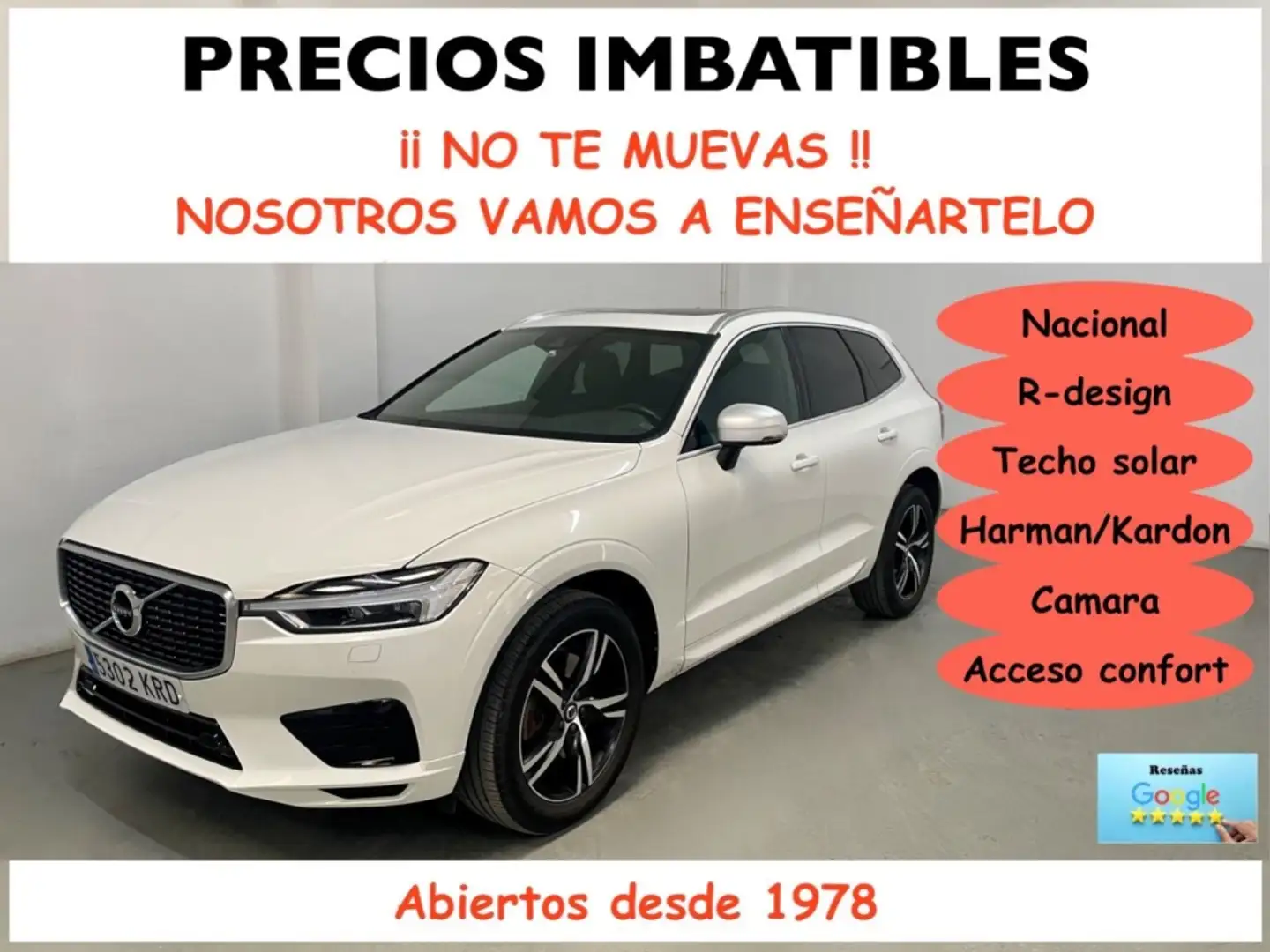 Volvo XC60 D5 R-Design C AWD Aut. Blanc - 1