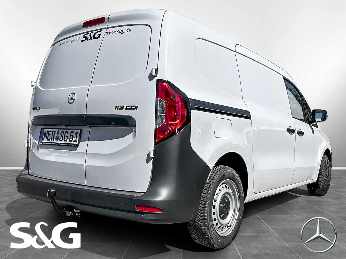 Mercedes-Benz Citan 112 CDI KA/L MBUX+AHK+Tempomat+Klima+DAB+ Weiß - 2