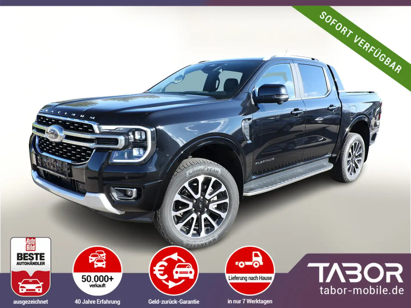 Ford Ranger DoKa 3.0 Ecoblue Aut. Platinium PDC ACC Schwarz - 1